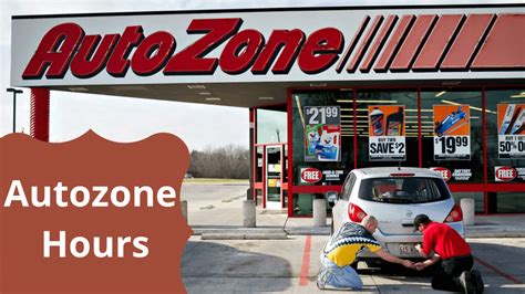 Contact information for splutomiersk.pl - AutoZone typically opens early at 7:30 AM and closes at 10:00 PM from Monday through Saturday. On Sunday, however, AutoZone operates on slightly modified hours and typically opens an hour late at 8:30 AM and closes at 9:00 PM . AutoZone store hours tend to vary depending on the location and number of customers.